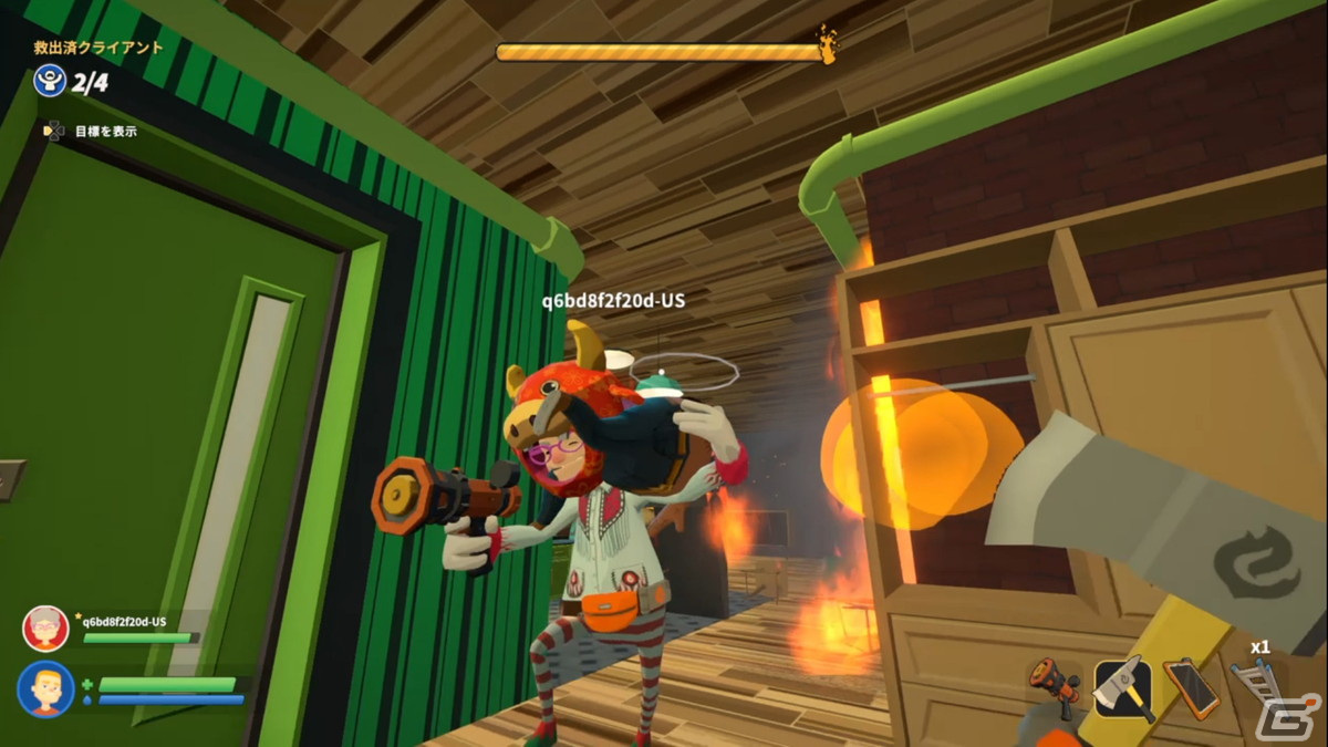 オンライン協力プレイも可能なハチャメチャ消防＆救助アクション「エンバー それゆけ救助隊」がPS4/Switchで11月4日に配信！の画像8