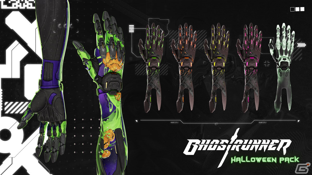 PC版「Ghostrunner」有料DLC「Halloween Pack」がリリース！カボチャをモチーフにしたコスチュームが登場の画像3