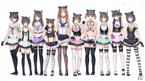 「BLUE REFLECTION TIE/帝」有料DLC＆無料アップデート第1弾が配信！新衣装「もてなしにゃんにゃん」や新たなマップが登場の画像1