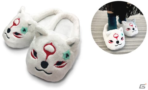 「大神」のアマテラスモチーフのもふもふスリッパが11（わんわん）月11（わんわん）日に発売決定！の画像1