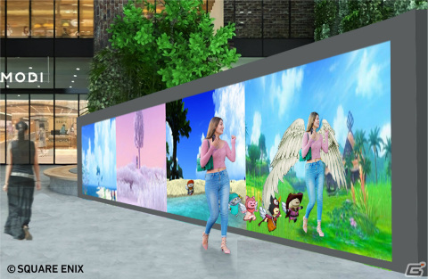 「ドラゴンクエストX　天星の英雄たち　オンライン」天使になって羽ばたける体験型屋外ビジョン「フォーリオンロード」が11月11日より渋谷モディに登場！の画像1