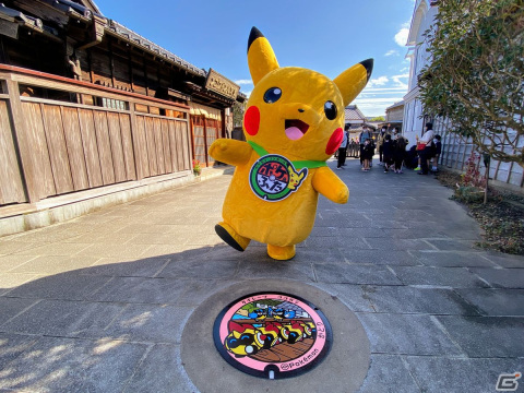 千葉県香取市にガラルカモネギやタイレーツなどが描かれた4枚の「ポケふた」が登場！千葉県内で初の設置にの画像3