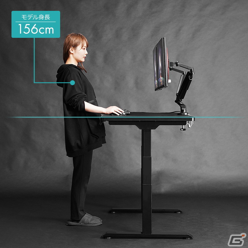 “寝る、立つ、座る。”三大ゲーム姿勢をフルカバーする電動スーパーゲーミングデスクが登場！の画像16