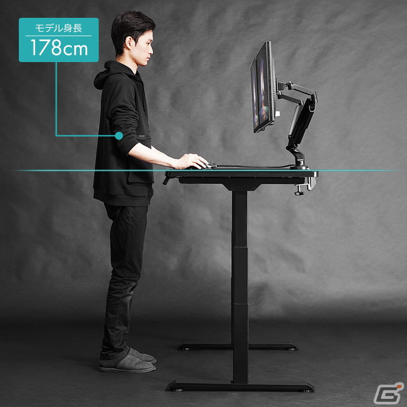 “寝る、立つ、座る。”三大ゲーム姿勢をフルカバーする電動スーパーゲーミングデスクが登場！の画像17