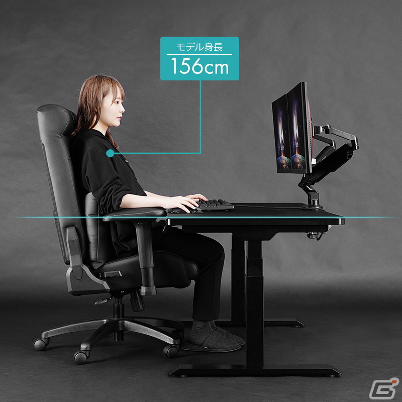 “寝る、立つ、座る。”三大ゲーム姿勢をフルカバーする電動スーパーゲーミングデスクが登場！の画像18