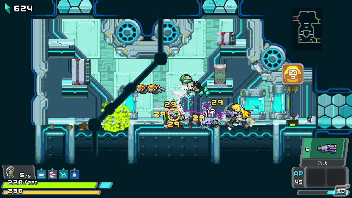 Switch「クリタデル：機械仕掛けの塔」が12月16日に配信！ピクセルアートで描かれるハードコアなローグライクアクションの画像6