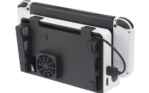 横置きスタンド付きのSwitchドック冷却ファンが登場！温度センサー回転モードと常時回転モードを搭載