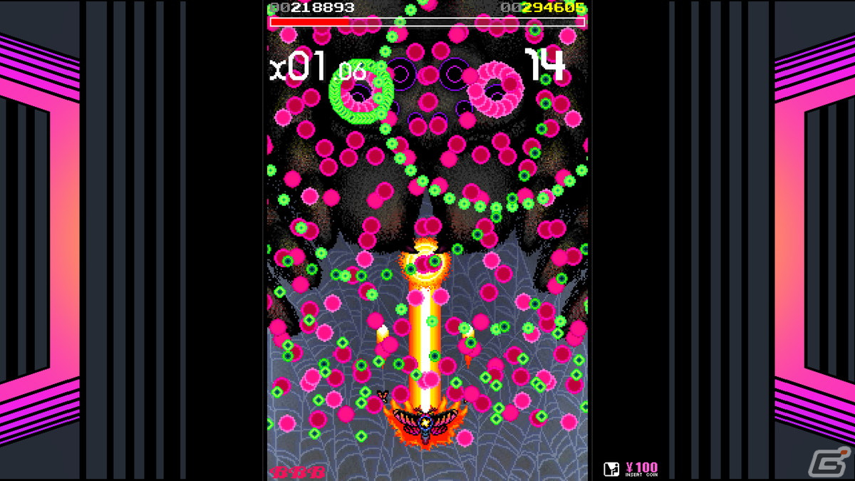 往年のアーケードゲームを連想させるビジュアルが特徴の弾幕STG「スペースモス・ルナエディション」が配信開始！の画像5