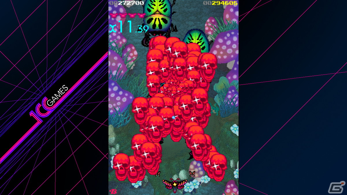 往年のアーケードゲームを連想させるビジュアルが特徴の弾幕STG「スペースモス・ルナエディション」が配信開始！の画像6
