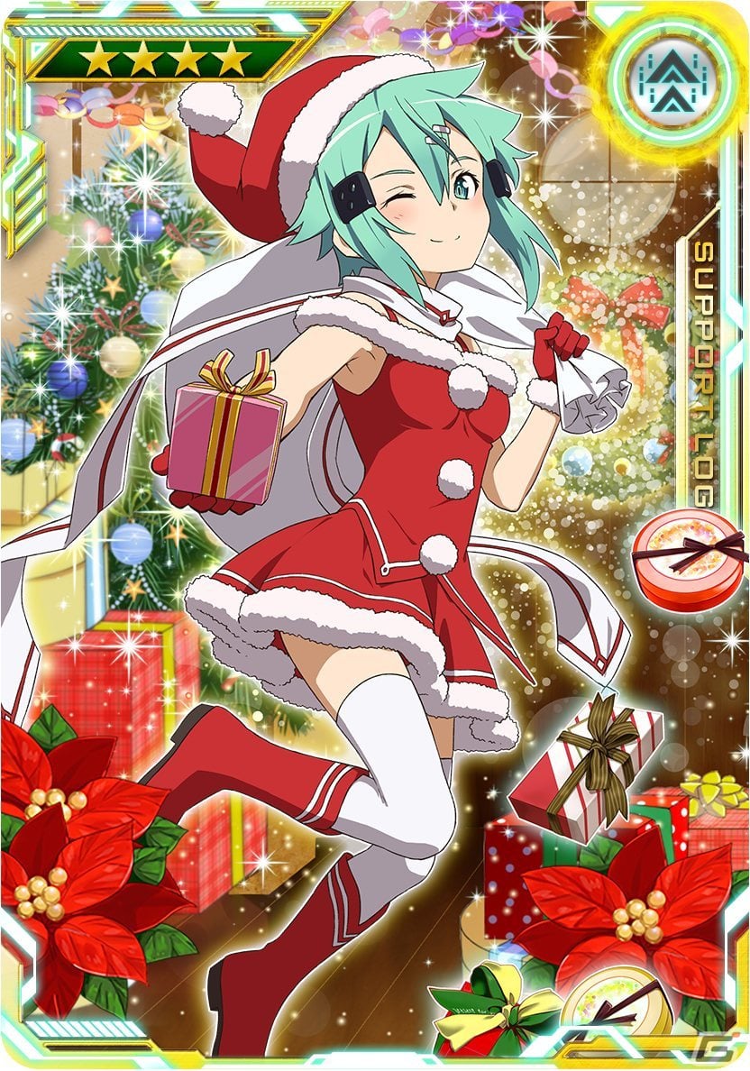 「SAO AC ディープ・エクスプローラー」サンタ衣装のヒロインたちが登場するサポートログピックアップガシャが12月7日に登場！の画像5