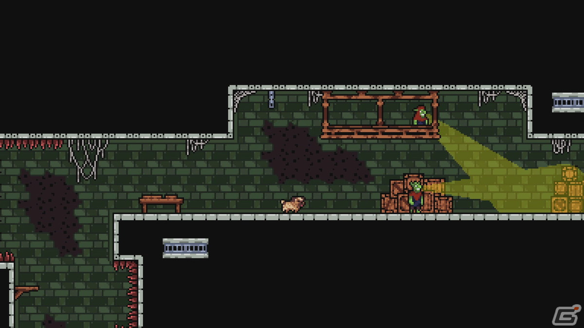 探検家ジャックと相棒犬ブッチの冒険を楽しむレトロなドット絵アクションADV「シックスソウルズ」が12月3日に配信の画像5