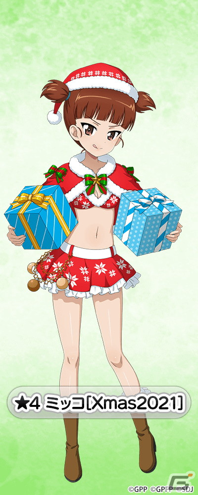 「ガールズ＆パンツァー 戦車道大作戦！」にクリスマス衣装のアッサムやアンチョビらが登場！の画像5