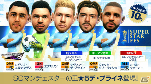 「サカつくRTW」イングランド強豪クラブ所属の新★5選手が登場する「SUPER STAR FES」が開催！の画像2