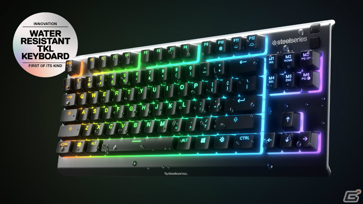 ゲーミングキーボード「Apex 3 TKL」が12月10日に発売！防水防塵性を
