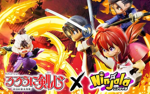 「ニンジャラ」にて「アニメ るろうに剣心」とのコラボが12月16日より開催！2022年1月より放送予定のアニメ情報も