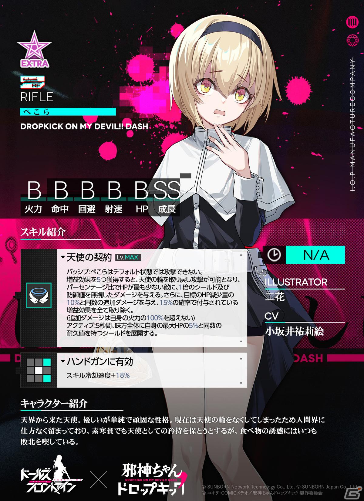 「ドールズフロントライン」でTVアニメ「邪神ちゃんドロップキック'」とのコラボが開始！邪神ちゃんや花園ゆりねらがドールになって登場の画像6