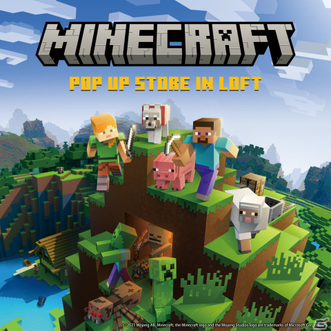 「Minecraft POP UP STORE in ロフト」が梅田、渋谷、天神、札幌、名古屋、池袋で開催決定！の画像1