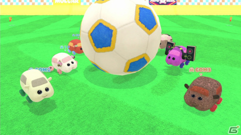 「PUI PUI モルカー Let's！モルカーパーティー！」最大3vs3で対決できる「モルサッカー」など4種のミニゲームを紹介！の画像1