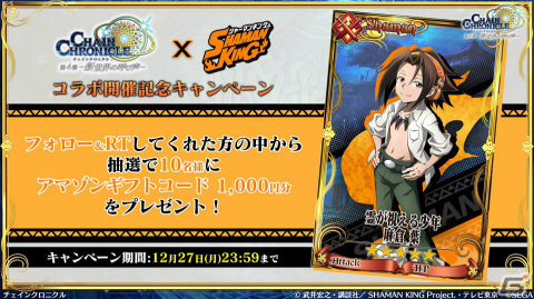 「チェインクロニクル」×TVアニメ「SHAMAN KING」麻倉葉らコラボキャラクターの詳細が明らかに！の画像29