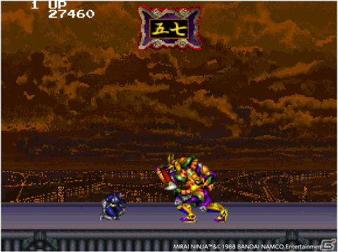 1988年に発売されたアクションゲーム「未来忍者」が「アーケードアーカイブス」に登場！12月16日に配信の画像4