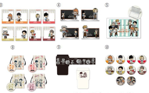 カプコンカフェ×TVアニメ「ハイキュー!!」のコラボグッズが一挙公開！キーリングやタンブラーが登場