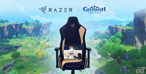 Razer×「原神」のコラボ商品が2022年2月10日に発売！パイモンがデザインされたゲーミングチェアなど3種が登場の画像1