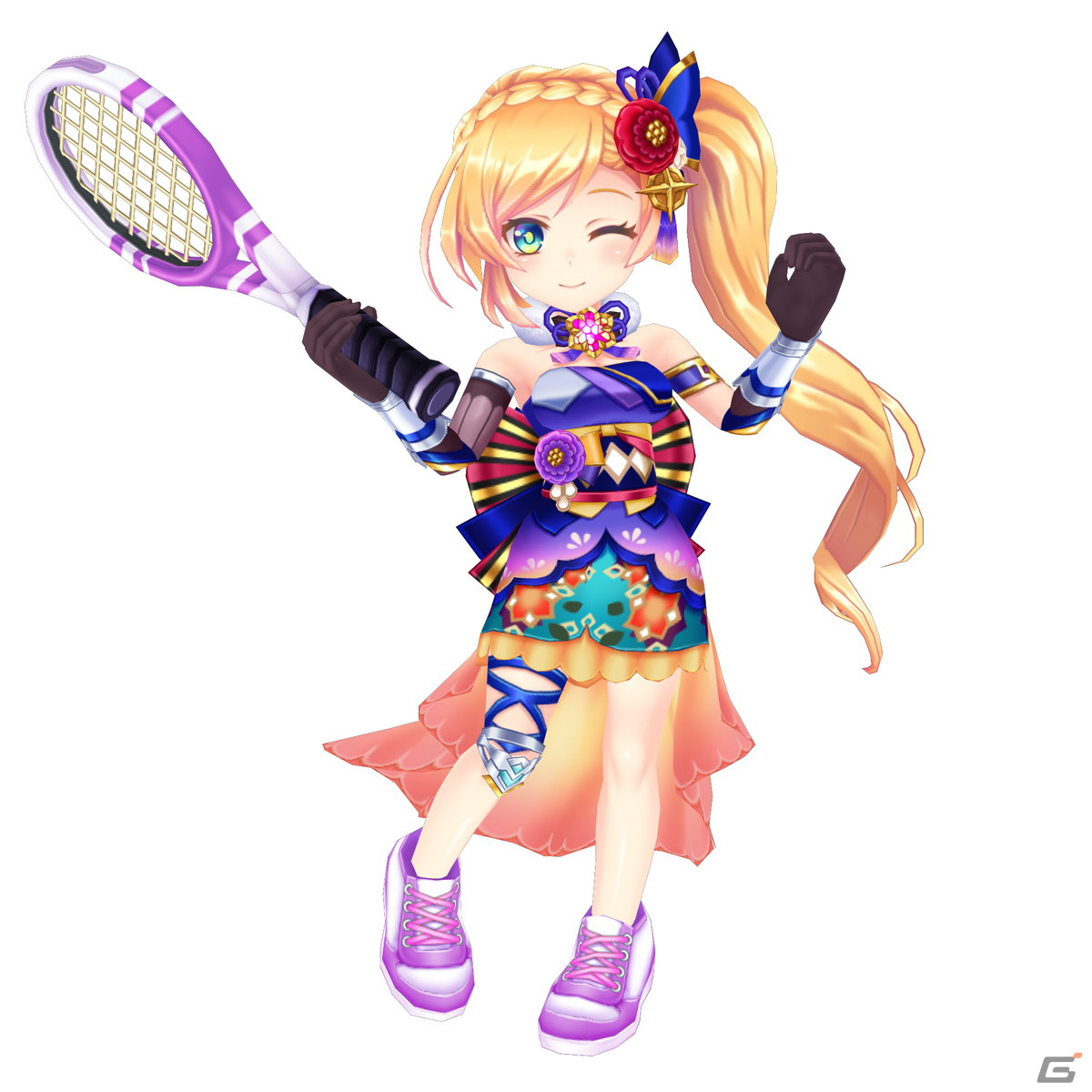 「白猫テニス」正月衣装のミューエ（CV：市ノ瀬 加那）、クロカ（CV：山根 綺）が「新春2022★5フェスガチャ」に登場！の画像2