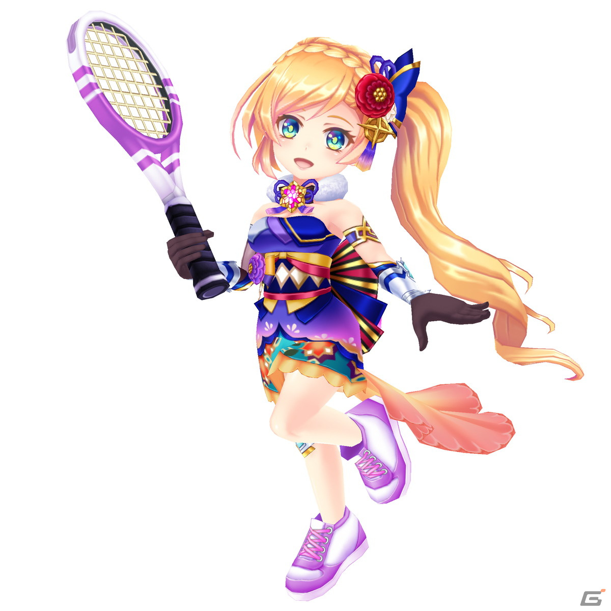 「白猫テニス」正月衣装のミューエ（CV：市ノ瀬 加那）、クロカ（CV：山根 綺）が「新春2022★5フェスガチャ」に登場！の画像3