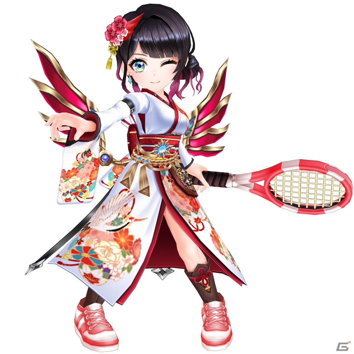 「白猫テニス」正月衣装のミューエ（CV：市ノ瀬 加那）、クロカ（CV：山根 綺）が「新春2022★5フェスガチャ」に登場！の画像4
