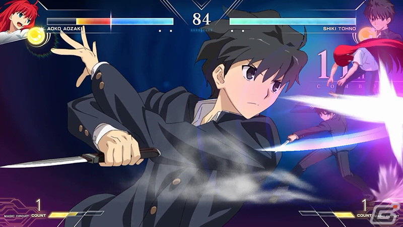 「MELTY BLOOD: TYPE LUMINA」蒼崎青子vs遠野志貴のゲームプレイ動画が公開！の画像2