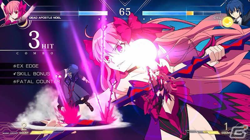 「MELTY BLOOD: TYPE LUMINA」死徒ノエルとシエルが対戦するゲームプレイ動画の第2弾が公開！の画像2