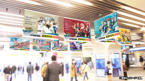 「フットサルボーイズ!!!!! ハイファイリーグ」池袋駅に2次元と3次元がシンクロしたサイネージ広告が登場！の画像11