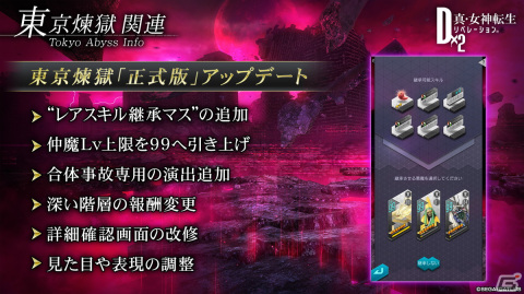 「D×2 真・女神転生リベレーション」新機能「始元超越」「デビコン」をはじめとした4周年大型アップデートの情報が公開！の画像11