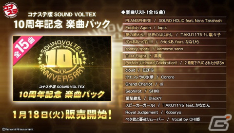 10周年記念オリジナルCD/SOUNDVOLTEXプレミアムグッズキャンペーン