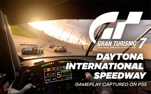 「グランツーリスモ7」の収録コース「デイトナ・インターナショナル・スピードウェイ」を疾走する約4分間のプレイ映像が公開！