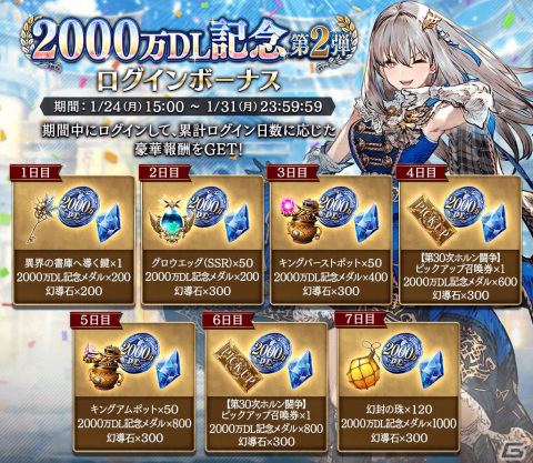 「FFBE 幻影戦争」に新たなURビジョンカード「第30次ホルン闘争」が登場！2,000万DL突破記念第2弾のログボも実施の画像5