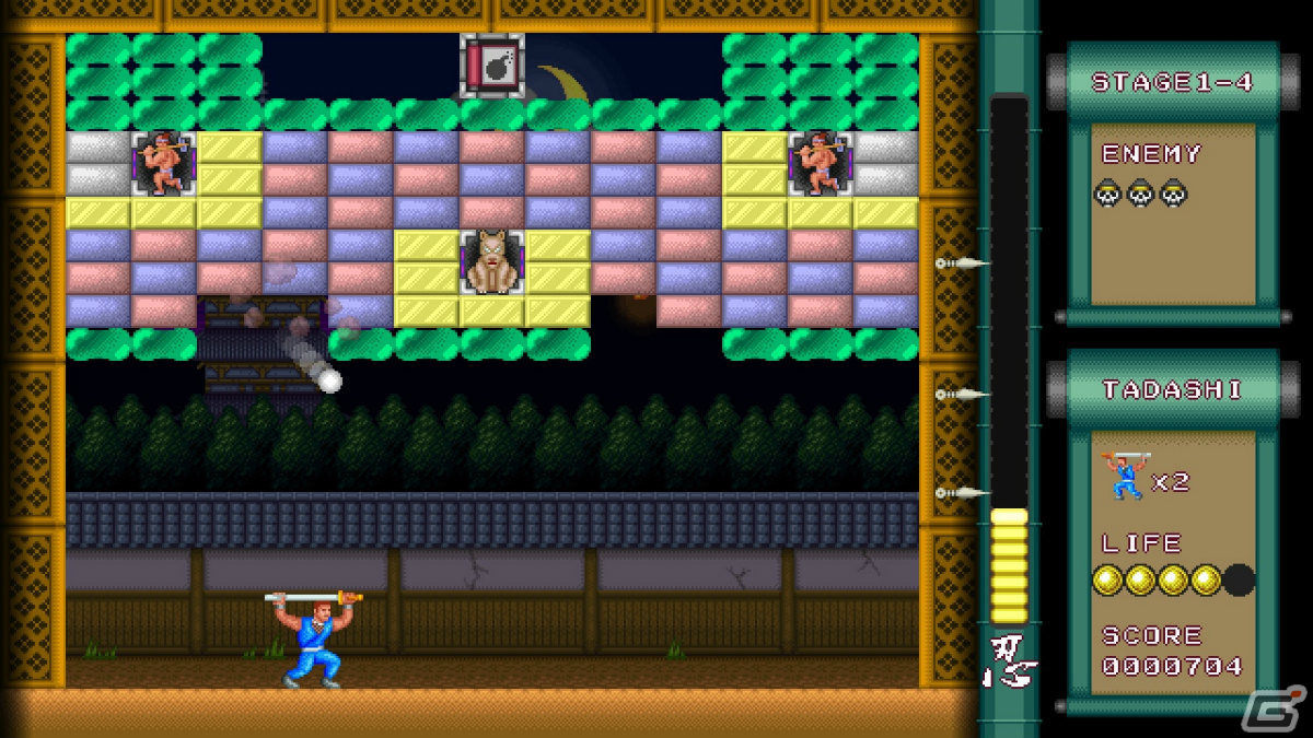 ブロック崩し＋弾幕ACTのSUPER-NINJAゲーム「スーパーシャドーブレイク 決戦！ 忍者 対 三大怪獣」がSwitchで2月3日に発売！の画像2