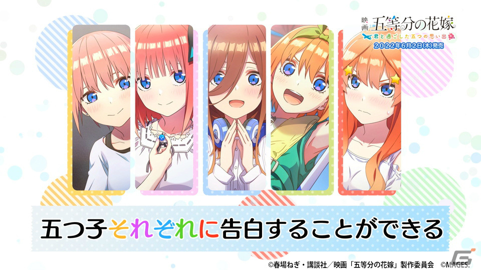 PS4/Switch「映画『五等分の花嫁』 ～君と過ごした五つの思い出