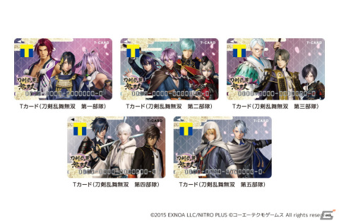 「刀剣乱舞無双」の発売を記念したTカードが2月22日に登場！アクスタ付きカードスタンドなどのグッズも予約開始の画像1