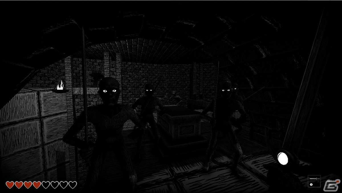 白黒のペンとインクで描かれたスタイルのユニークなビジュアルのFPS「KINGDOM of the DEAD」がSteam向けに本日リリースの画像10