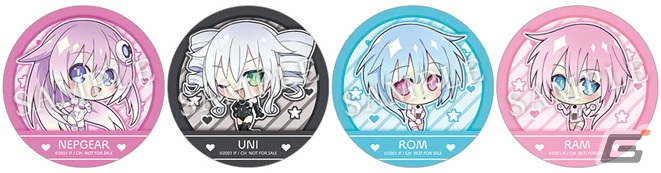 超次元ゲイム ネプテューヌ Sisters vs Sisters」繋がるキャラ缶バッジ