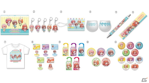 カプコンカフェ×TVアニメ「五等分の花嫁∬」コラボのグッズが一斉公開！パスケースやアクリルカラビナなどおでかけに使えるアイテムが勢揃いの画像1