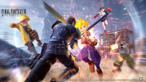 「ファイナルファンタジーVII ザ ファーストソルジャー」ローポリゴン風のクラウドたちが登場！？「FFVII 25周年記念コラボ」が実施の画像1