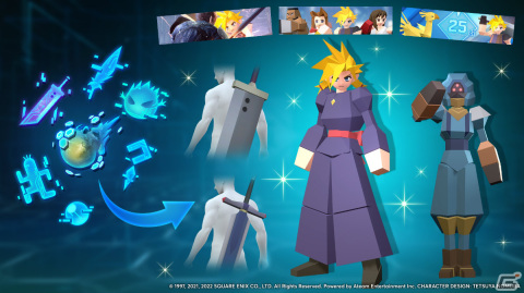 「ファイナルファンタジーVII ザ ファーストソルジャー」ローポリゴン風のクラウドたちが登場！？「FFVII 25周年記念コラボ」が実施の画像2