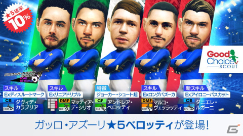 「サカつくRTW」にカウンター戦術を得意とするイタリアの新★5選手としてベロッティ選手やルガーニ選手らが登場！の画像3