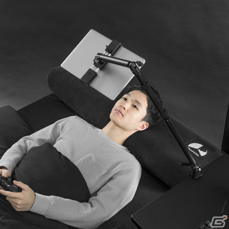 誰もが一度は夢見る寝ながらゲームを実現！天板やポールに設置できるタブレットアームが登場の画像22