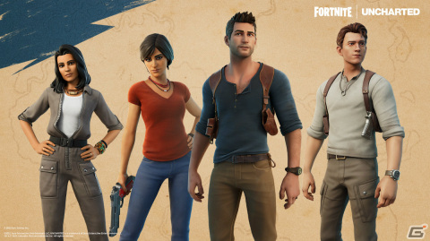 「フォートナイト」に「アンチャーテッド」のネイサン・ドレイクとクロエ・フレイザーが登場!の画像1
