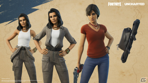 「フォートナイト」に「アンチャーテッド」のネイサン・ドレイクとクロエ・フレイザーが登場!の画像3