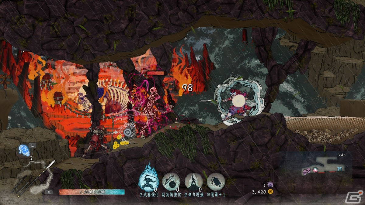 Switch版「GetsuFumaDen: Undying Moon」レビュー！アーリーアクセス版で諦めた人も再チャレンジして欲しいの画像5
