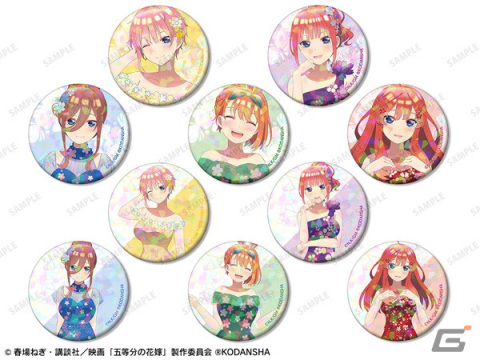 映画「五等分の花嫁」桜ドレスの五つ子描き下ろしイラストを用いたグッズがタワーレコードで先行販売！の画像3